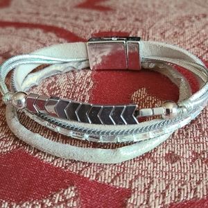 Mixed media bracelet